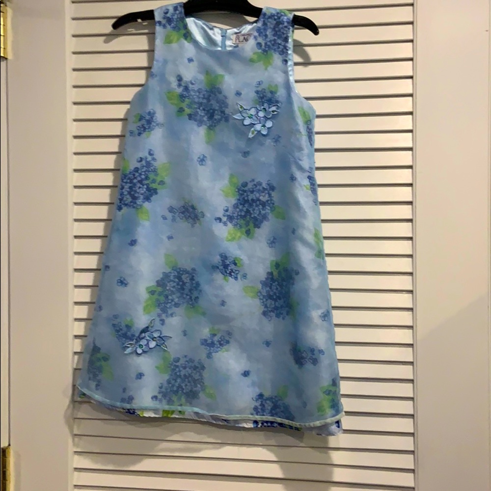 Blue dress with floral from children’s place